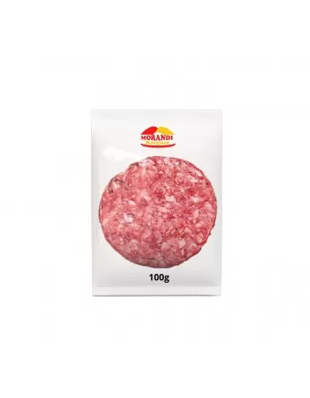 CARNE BOVINA DE HAMBURGUER MORANDI 100g