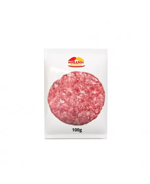 CARNE BOVINA DE HAMBURGUER MORANDI 100g