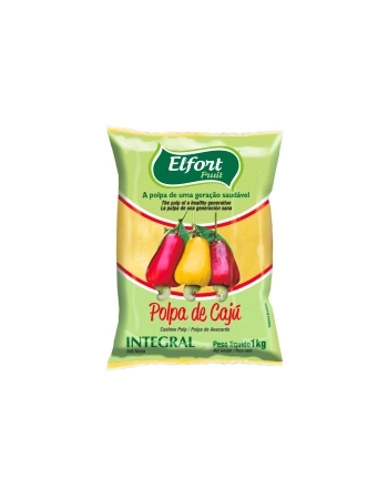 POLPA DE CAJU EM BARRA 1 KG ELFORT FRUIT