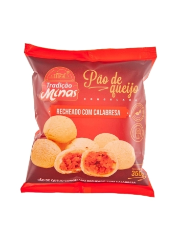 PÃO DE QUEIJO CONGELADO FOOD SERVICE RECHEADO C/ CALABRESA