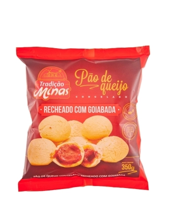 PÃO DE QUEIJO CONGELADO FOOD SERVICE RECHEADO C/ GOIABADA