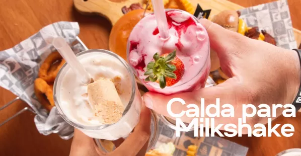 Caldas para milkshake, para saborizar